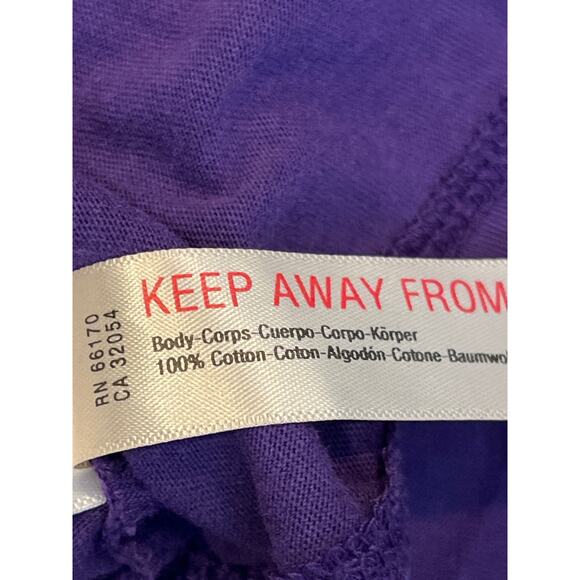 Free People Movement Inhale Purple Cotton Racerback Tank Top Medium - Picture 6 of 8